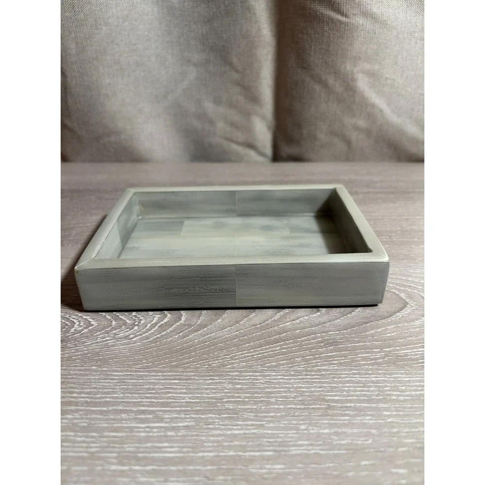 Pigeon & Poodle Bone Inlay Decorative Vanity Tray Rectangle Small Catchall